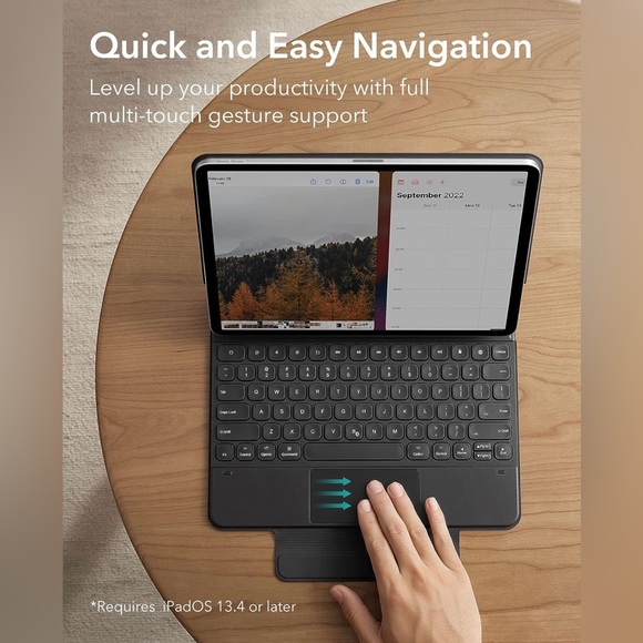 BNWB ESR IPad Pro 12.9 Magnetic Keyboard Case/BLACK - Picture 6 of 8